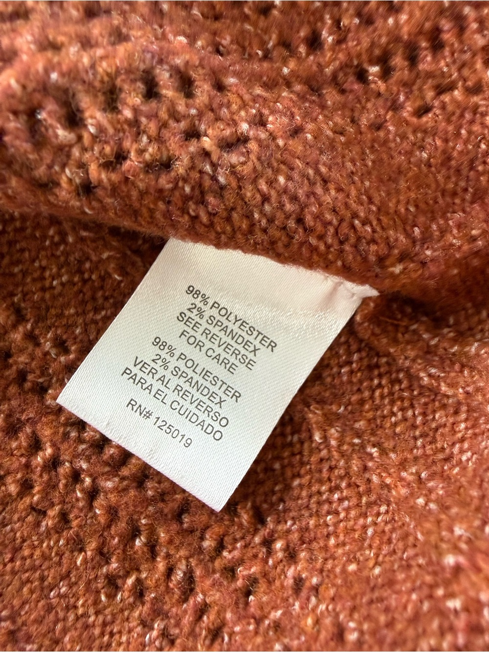 Joseph Rust Openwork Button-Up Collared Knit Cardigan - Picture 5 of 9